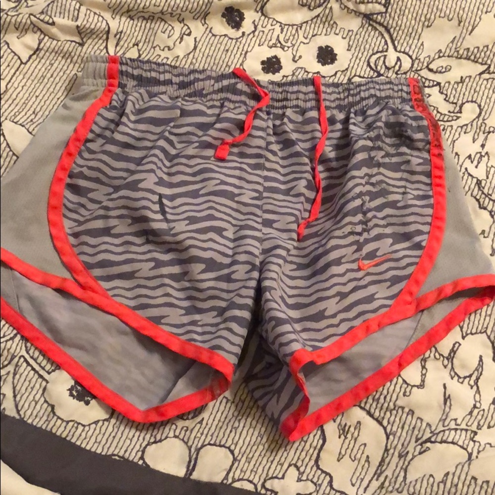 zebra print grey girls shorts